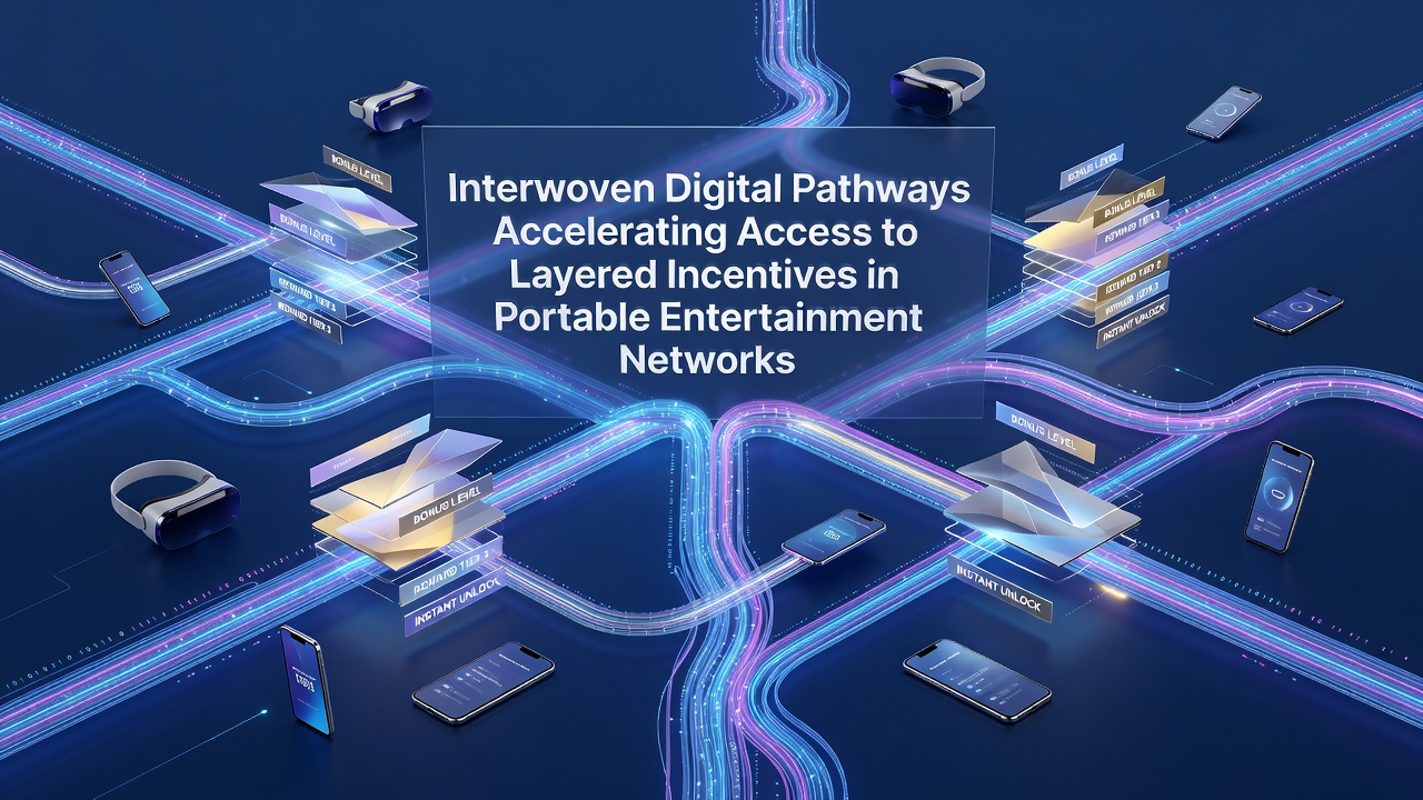 Interconnected mobile devices displaying layered reward interfaces in entertainment apps