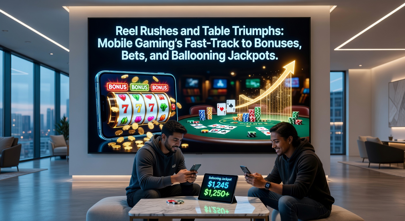 Close-up of a smartphone screen capturing a live dealer roulette spin, betting chips piling up, and a sidebar jackpot meter surging toward record highs